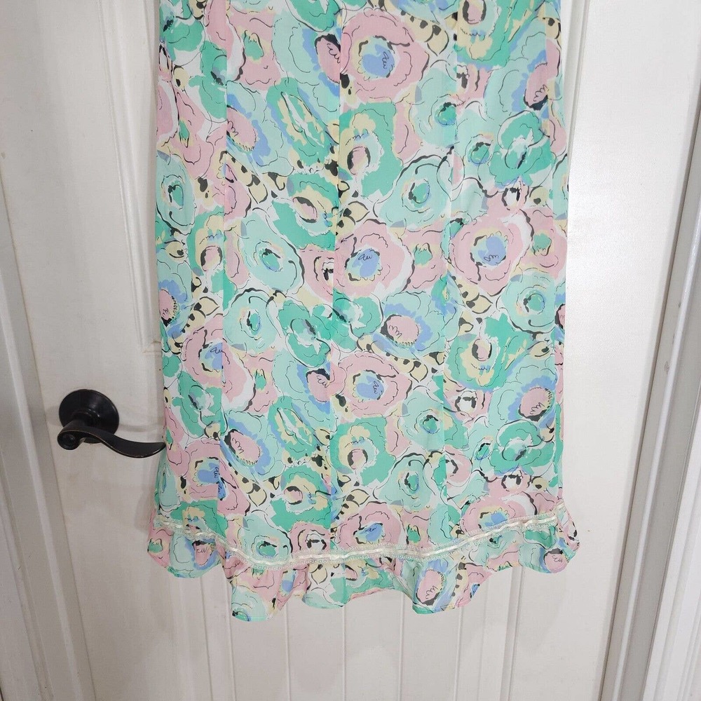Compagna Womens Dress Vtg Korean Floral Coquette Mini Cottagecore Prairie Sz S - Picture 9 of 11